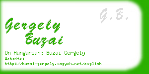 gergely buzai business card